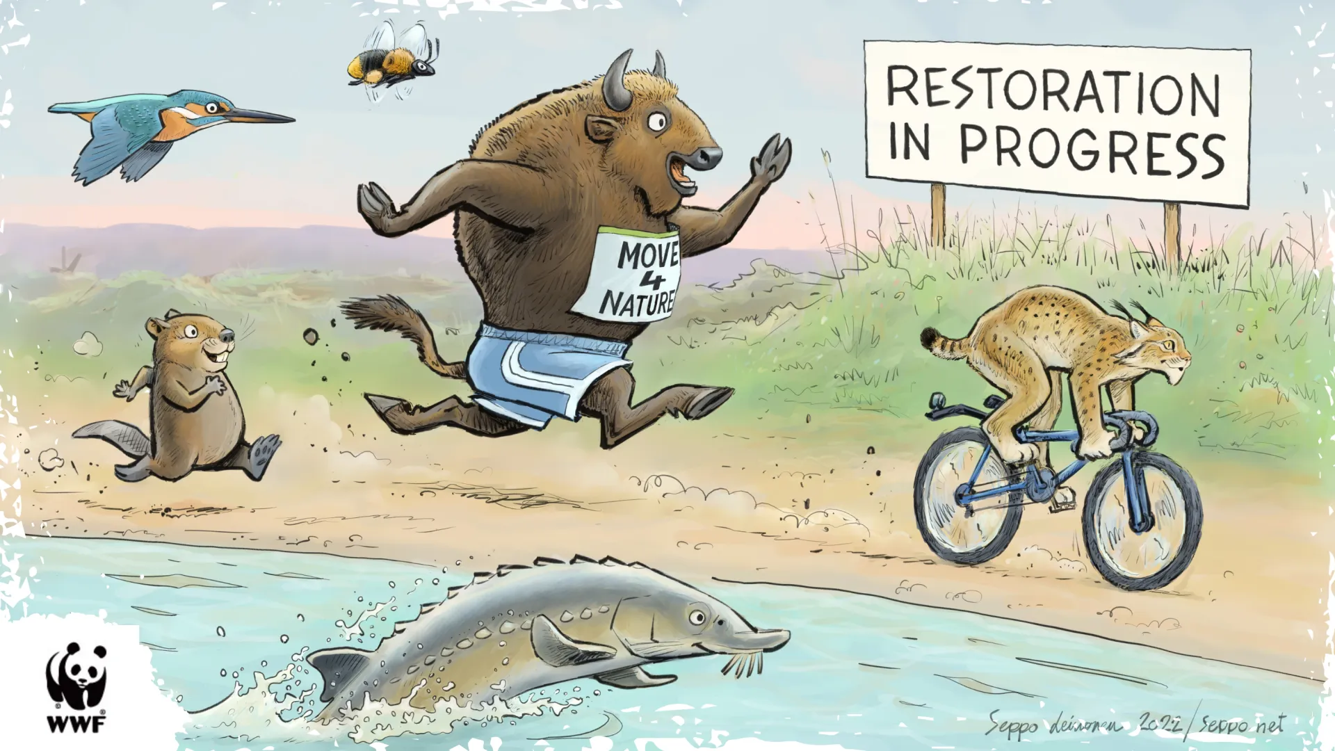 Restauration in progress - biologische Vielfalt auf Achse